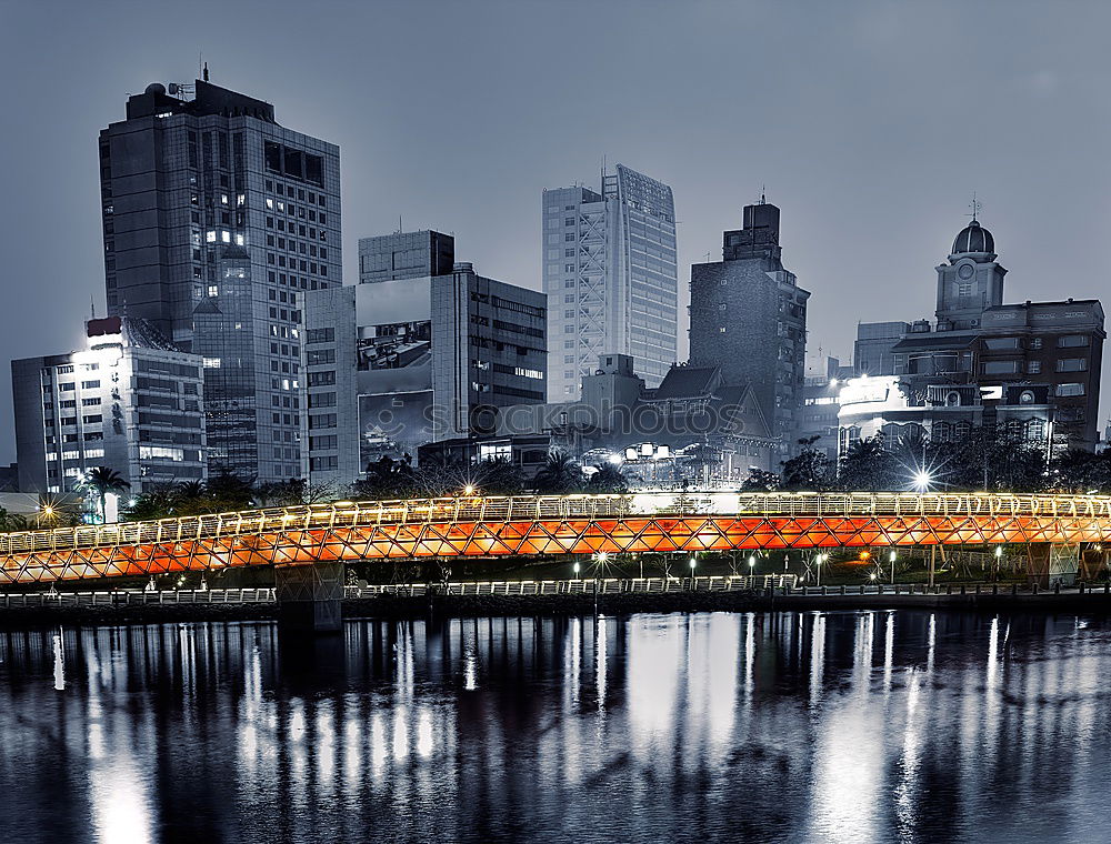 Similar – Image, Stock Photo Skyscraper Bridge