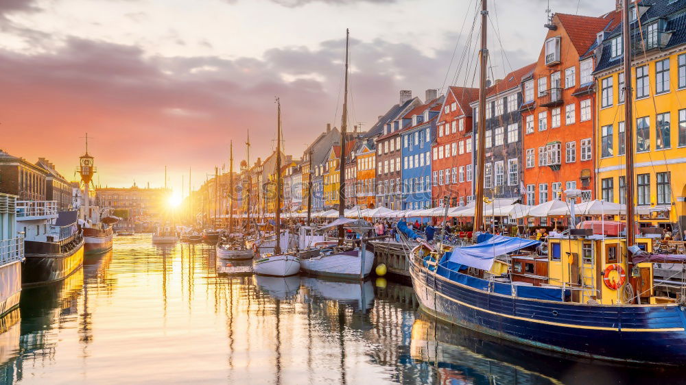 Similar – Image, Stock Photo Romantic Nyhavn, Copenhagen, Denmark