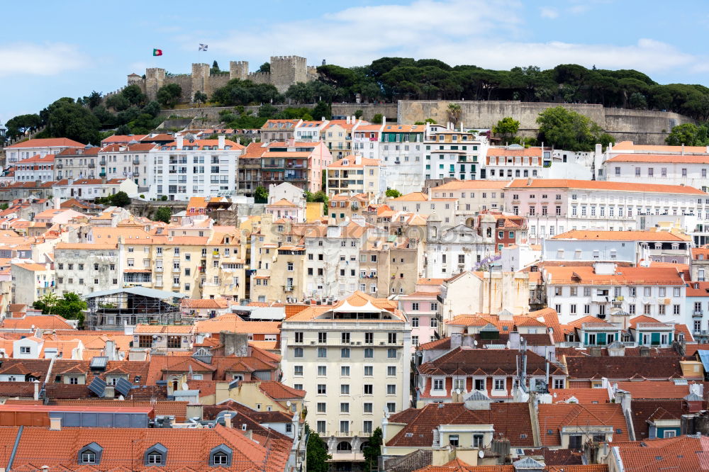 Similar – Image, Stock Photo Panoramic View Of Downtown Lisbon Skyline In Portugal