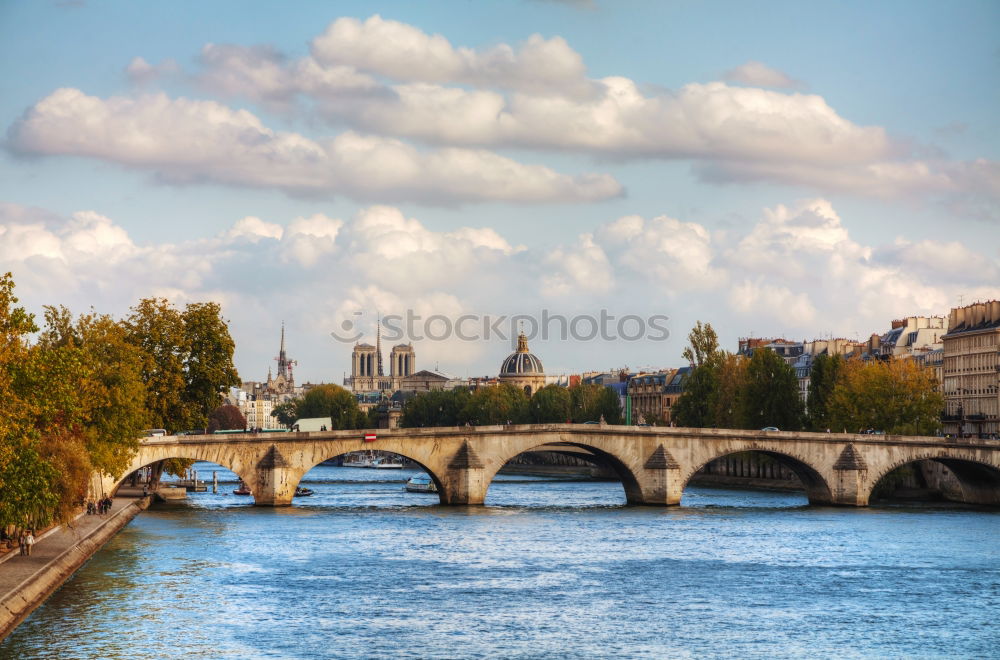 Image, Stock Photo Bridge across Seine river