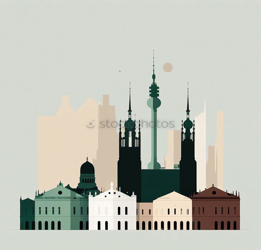 Similar – Image, Stock Photo Many regebogen flags in front of the backdrop of the Cologne Cathedral at the CSD in Cologne