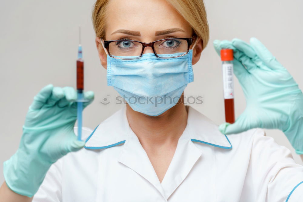 Similar – Image, Stock Photo Female doctor with face mask