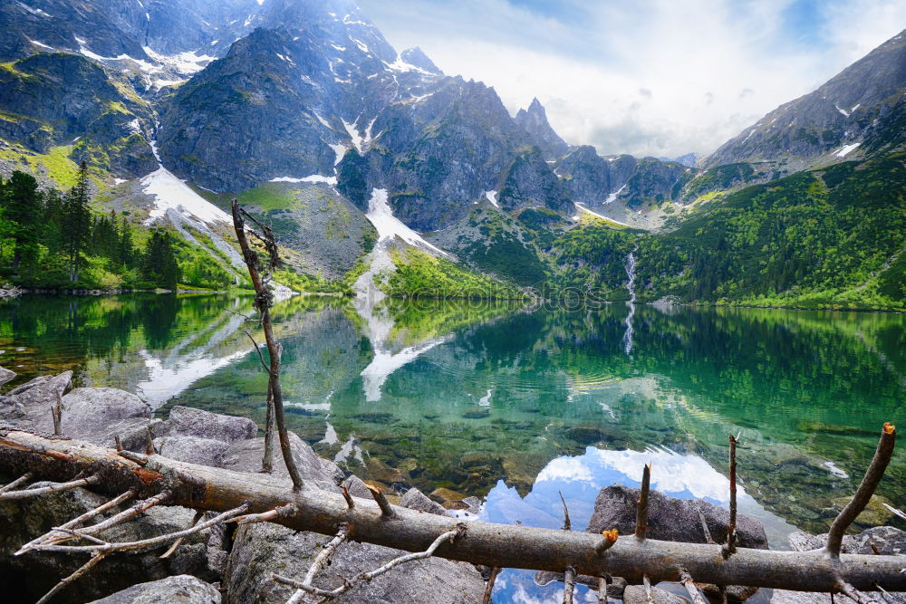 Similar – Image, Stock Photo tributary at the Berglisee