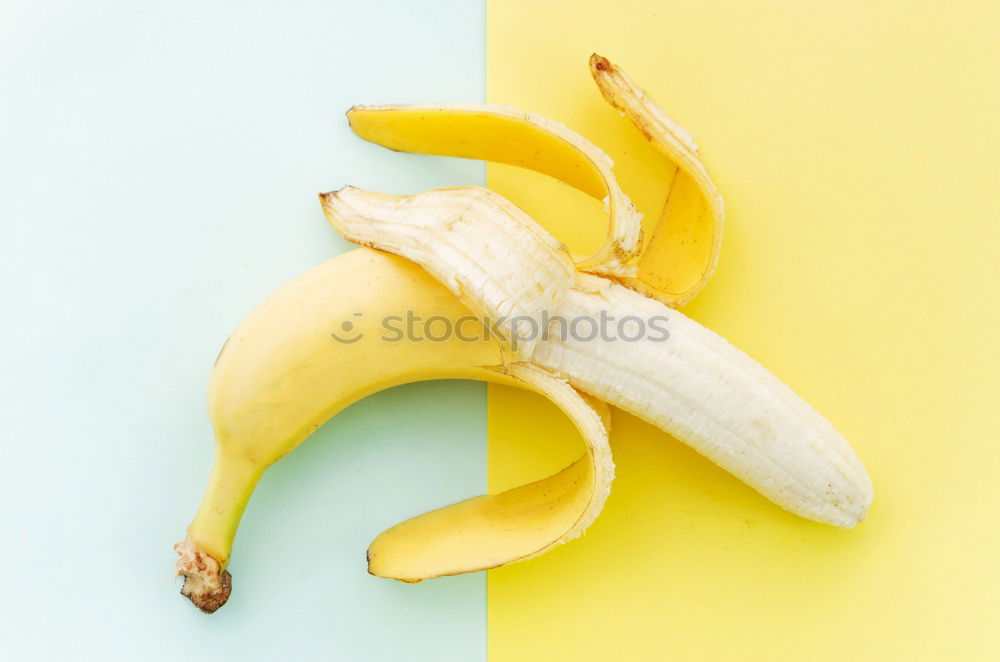 Similar – Jammy banana halves on yellow