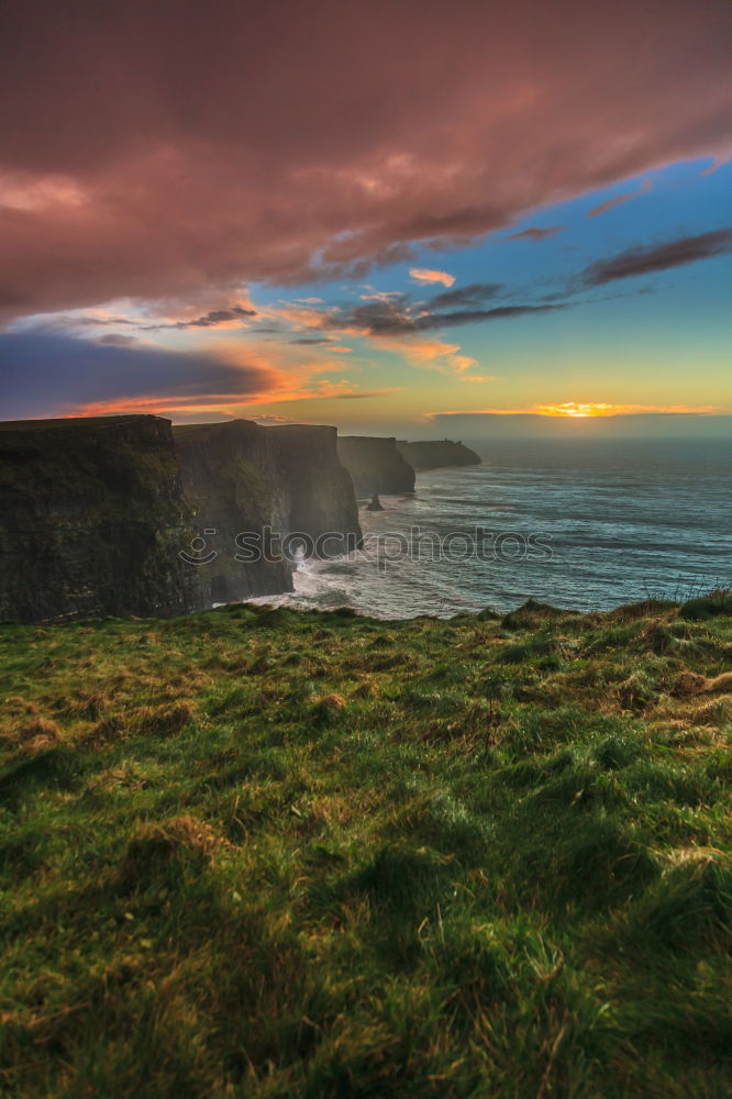 Similar – Cliffs of Moher at sunset