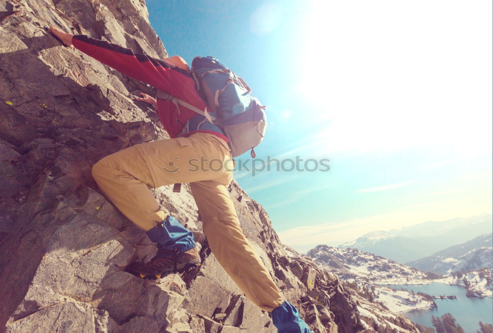 Similar – Image, Stock Photo The mountain is calling!