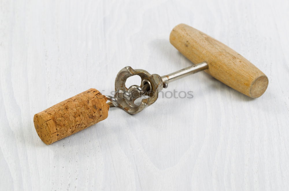 Similar – Image, Stock Photo Old rusty key with a paper label on the wooden board