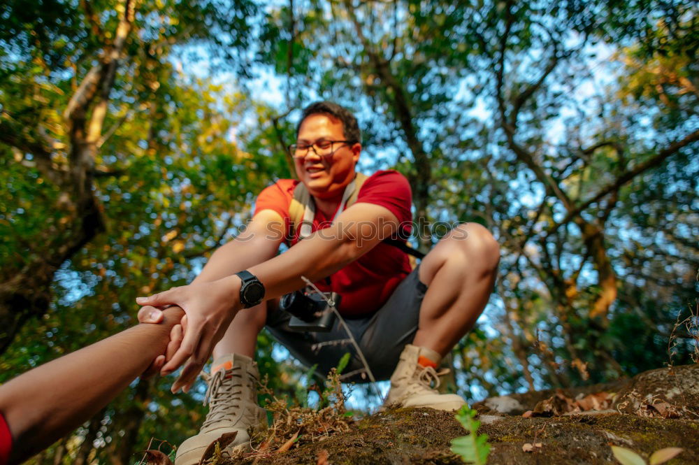Similar – Image, Stock Photo hiking is the girl’s lust