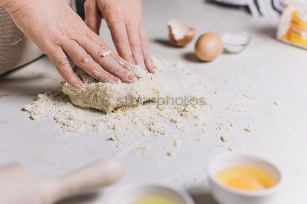 Similar – hand kneaded dough Dough