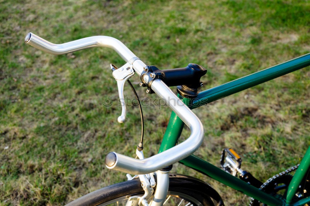 Similar – Rainbow bicycle chained