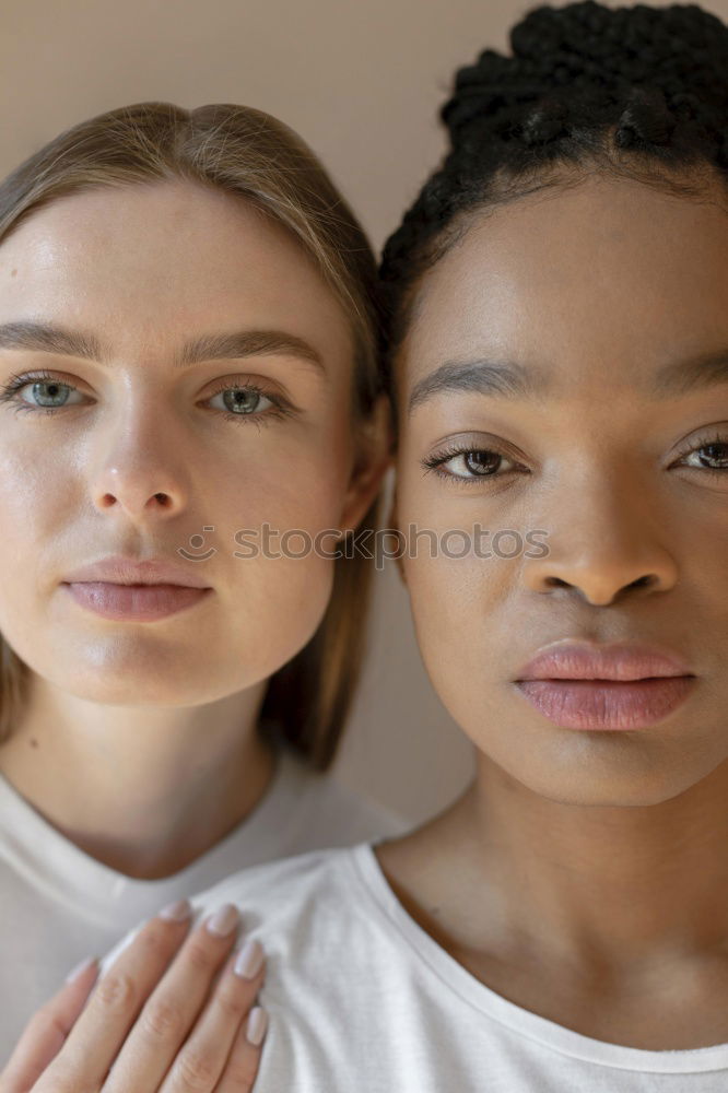 Similar – Female couple standing together