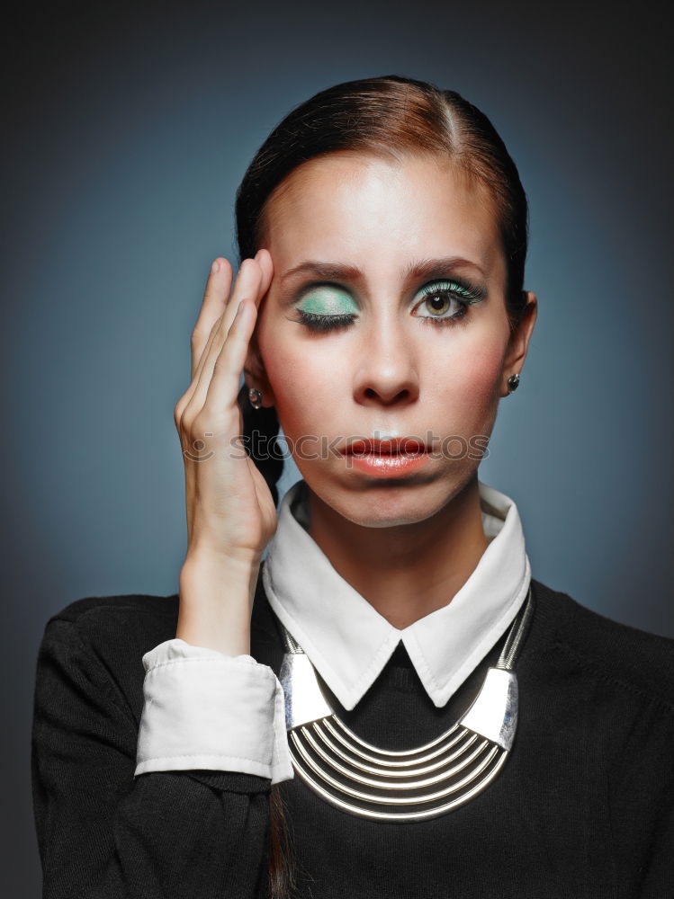 Similar – Image, Stock Photo Portrait of attractive redhead woman