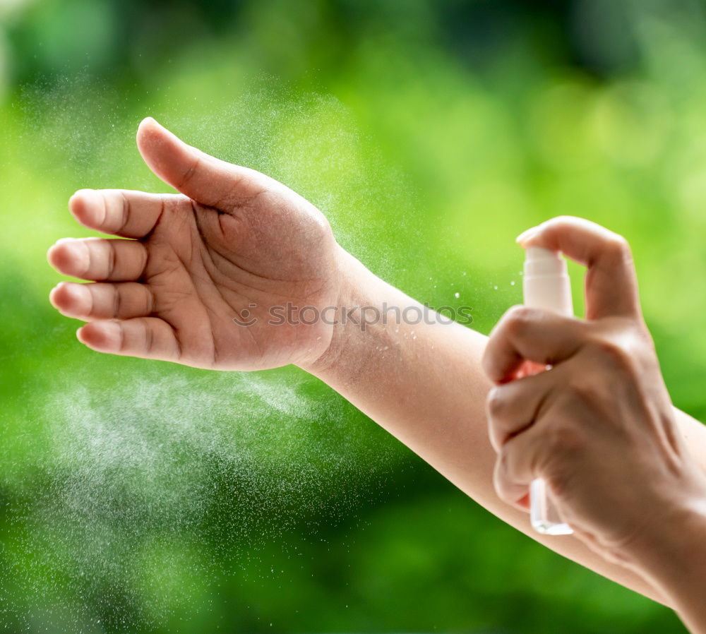 Similar – Child and senior man hands giving five in the nature