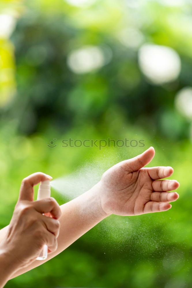 Similar – Child and senior man hands giving five in the nature