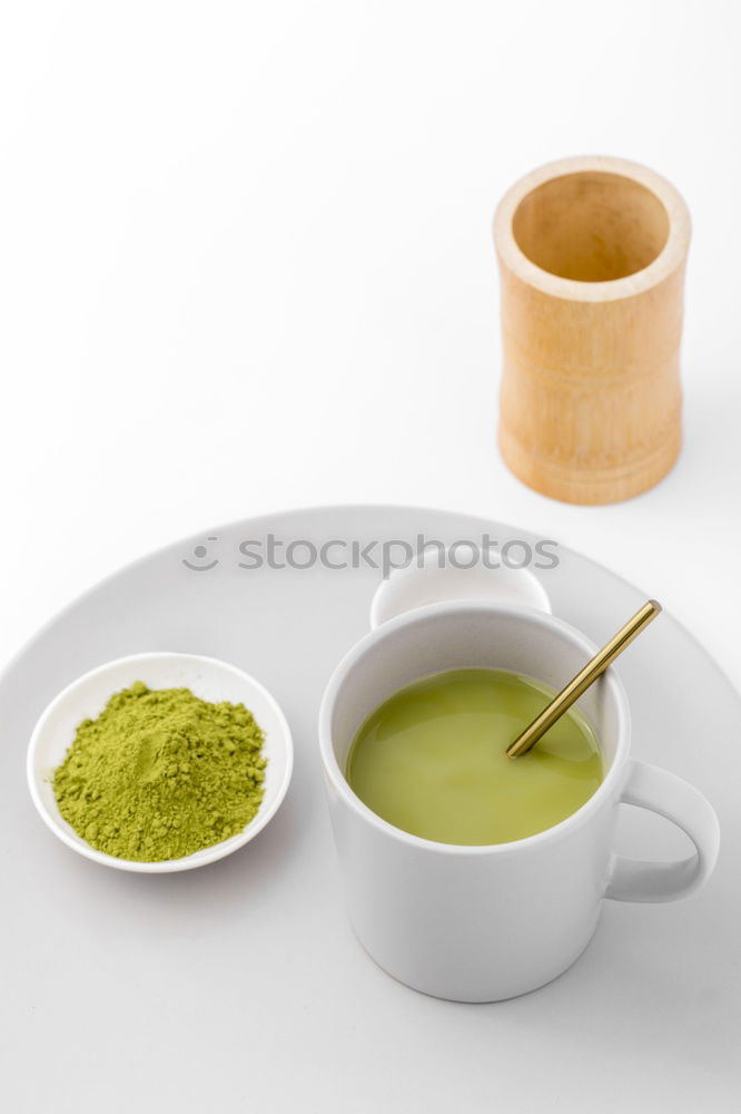 Similar – Image, Stock Photo Healthy green Matcha Espresso in the glass