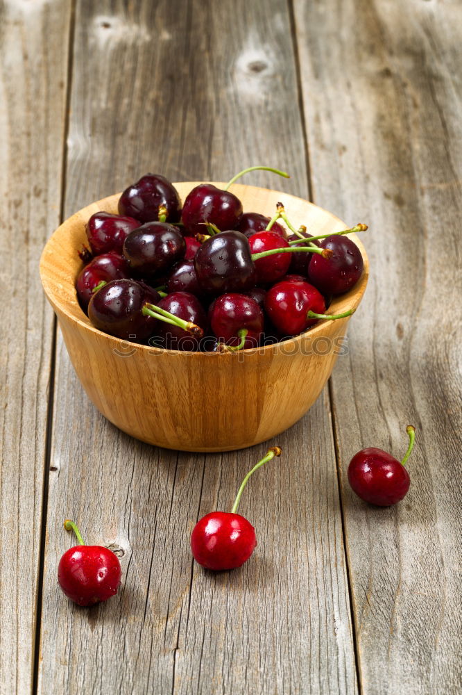 Similar – Image, Stock Photo Red ripe cherry Fruit