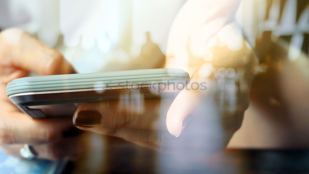 Similar – Image, Stock Photo Woman taking photo of a bowl breakfast oats and fruit