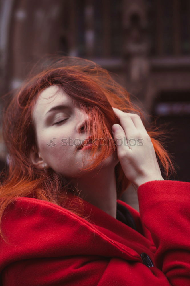 Similar – Attractive woman at window