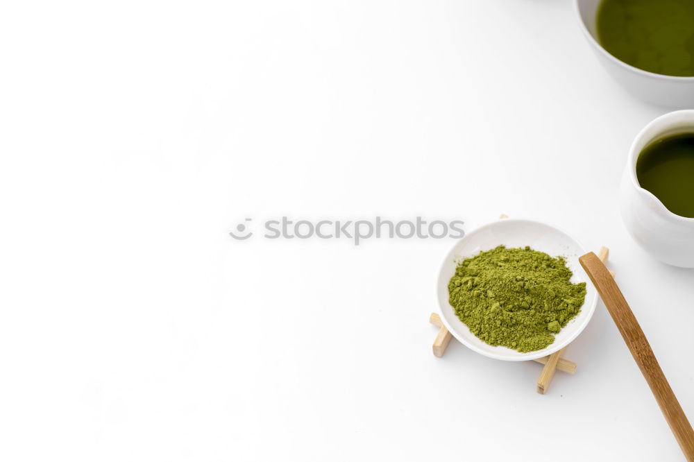 Similar – Image, Stock Photo Healthy green Matcha Espresso in the glass
