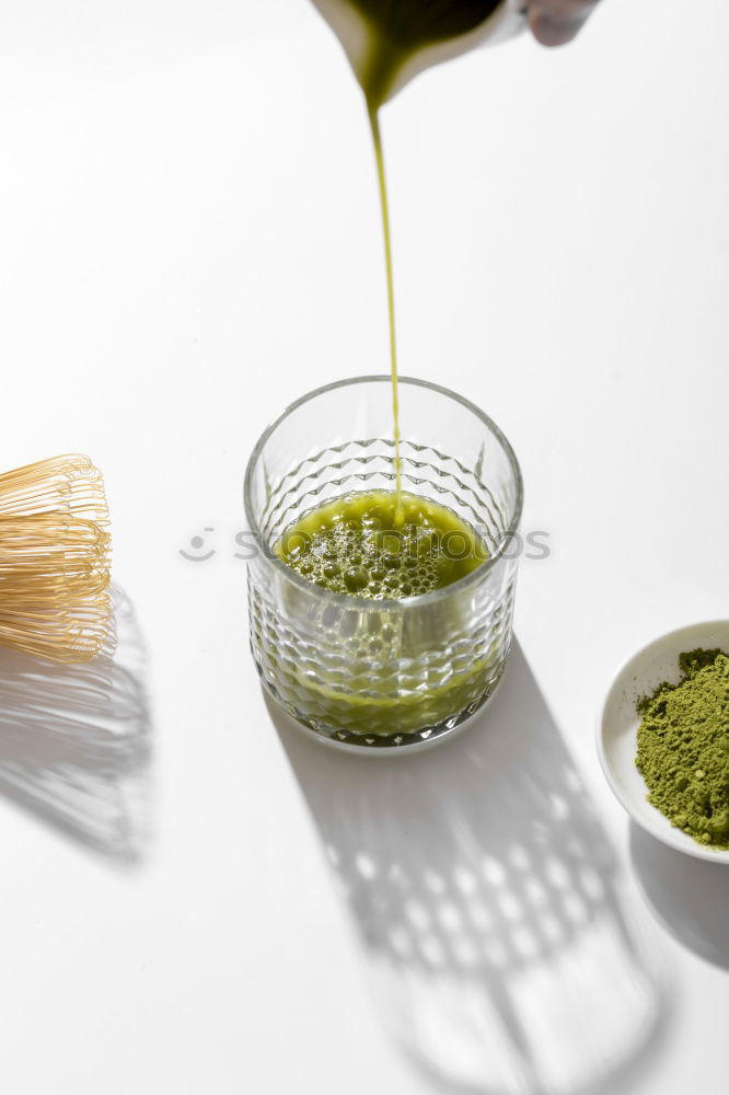 Similar – Image, Stock Photo Healthy green Matcha Espresso in the glass