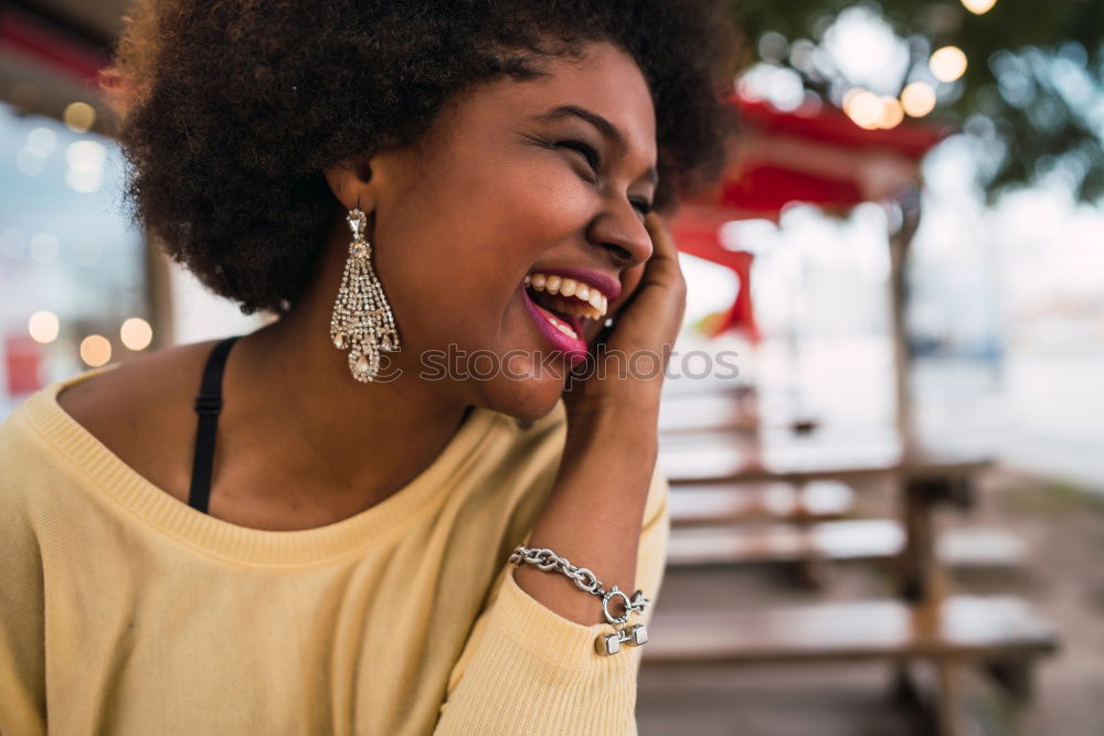 Similar – Woman in a countryside house garden drinking wine