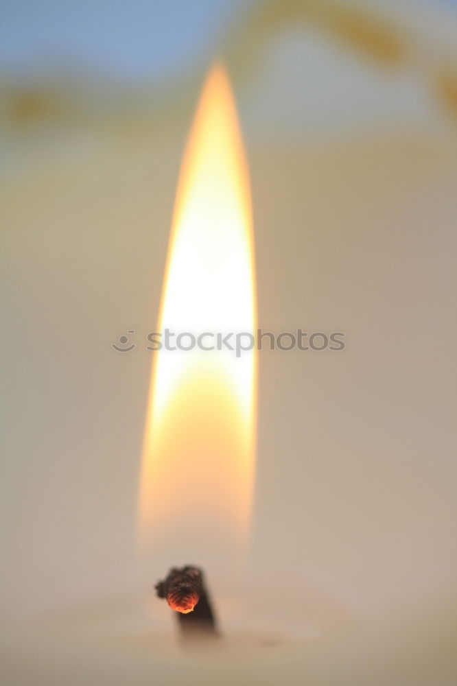 Similar – Image, Stock Photo Burning candle in a candle glass on a light wooden background. Weak depth of field