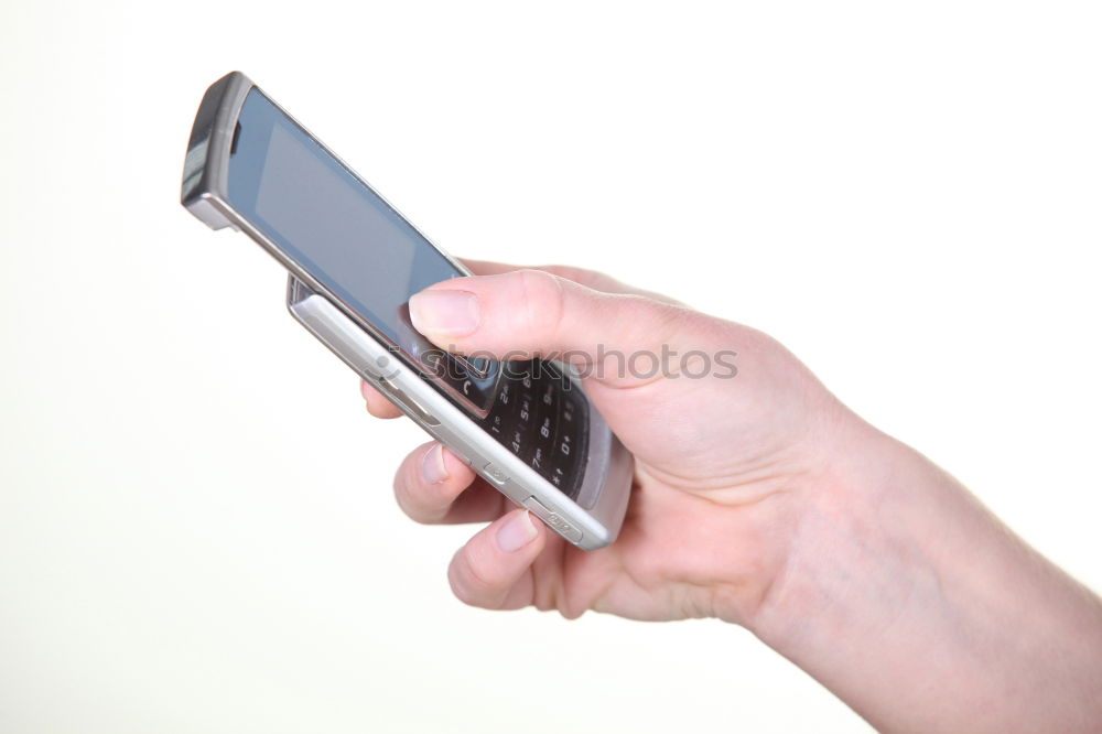 Similar – Image, Stock Photo Man with Smartphone