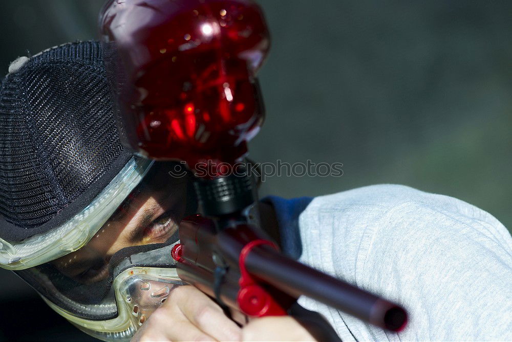 Similar – Image, Stock Photo Man using light to look into bike