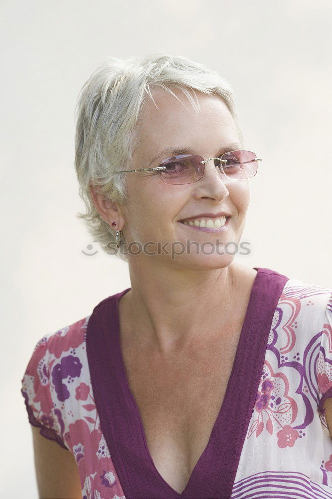 Similar – Image, Stock Photo Aged woman looking away