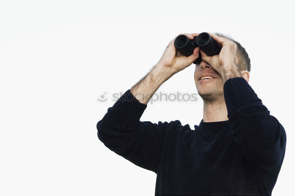 Similar – Image, Stock Photo TV Man Eyeglasses