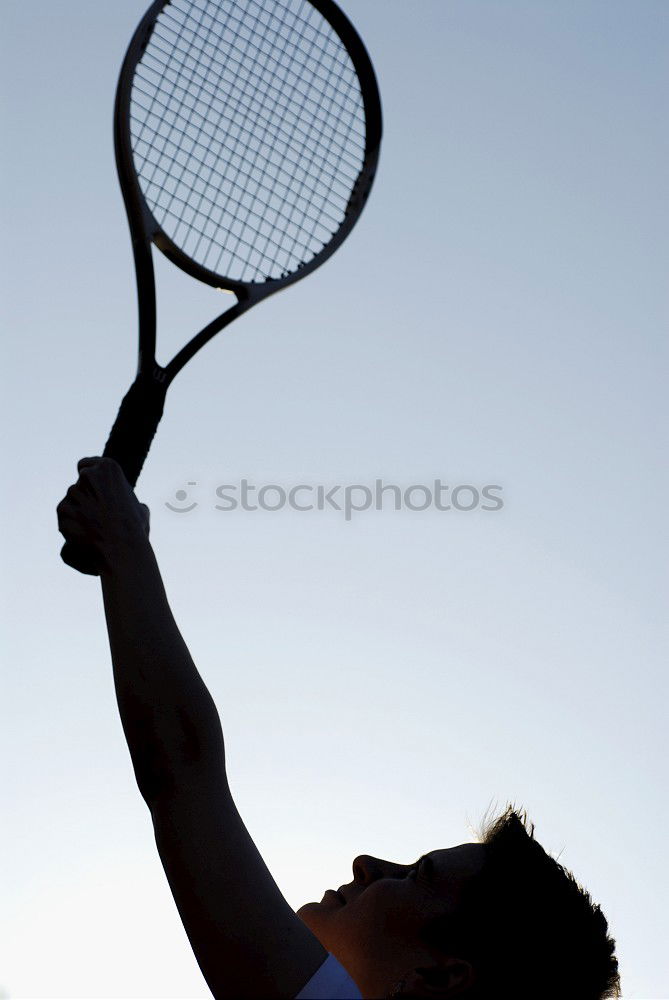 Similar – Tennisspieler vor dem ersten Aufschlag