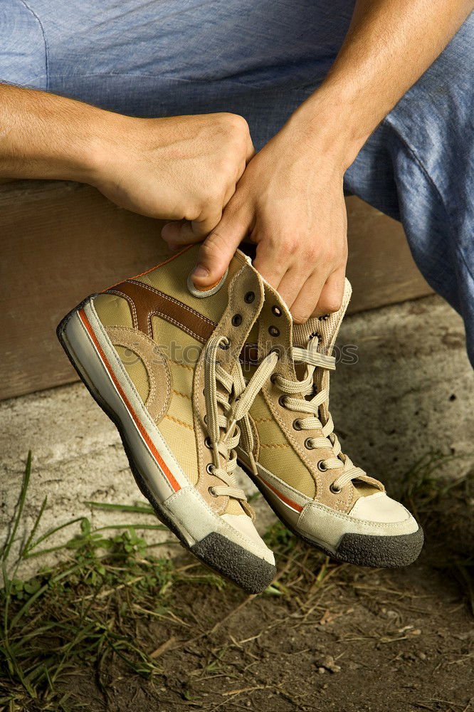 Similar – Image, Stock Photo Sitting on the wooden floor, upright