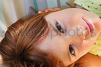 Similar – Image, Stock Photo When the first sunshine falls on her hair, …