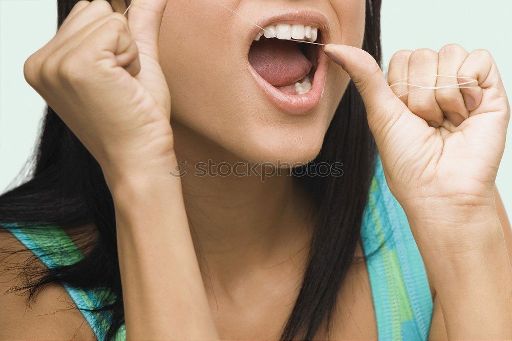 Similar – Image, Stock Photo Close up mouth of a schoolchild screaming into a microphone