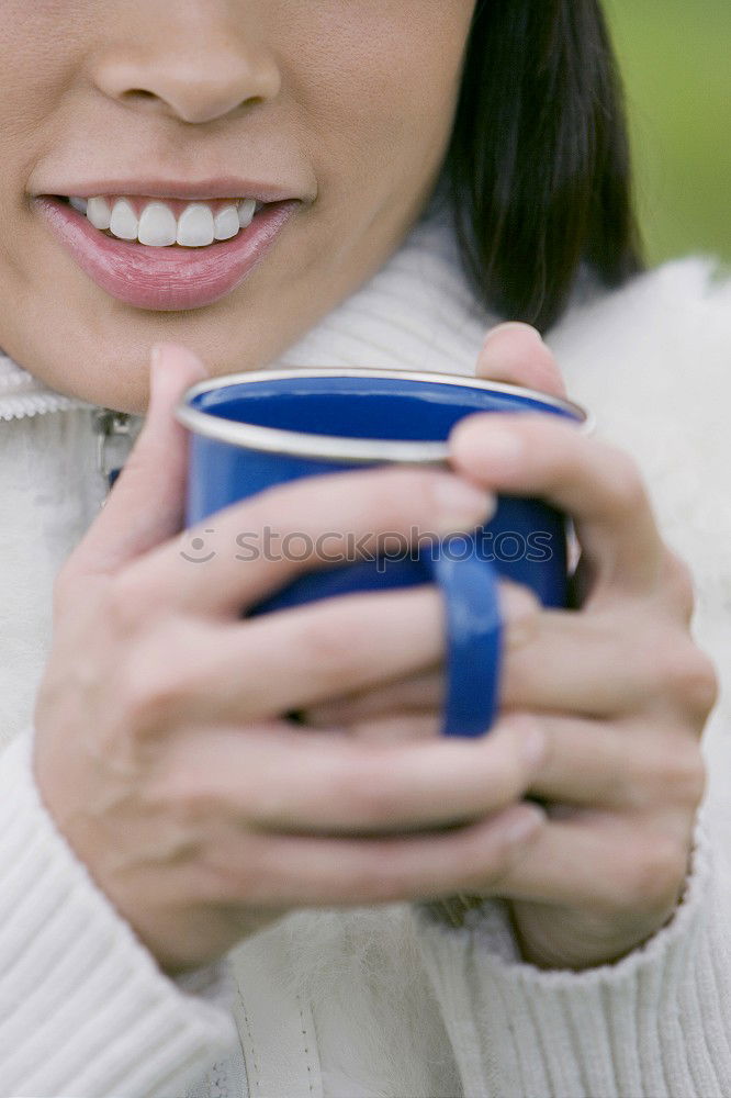 Similar – Image, Stock Photo Woman making tea in the nature