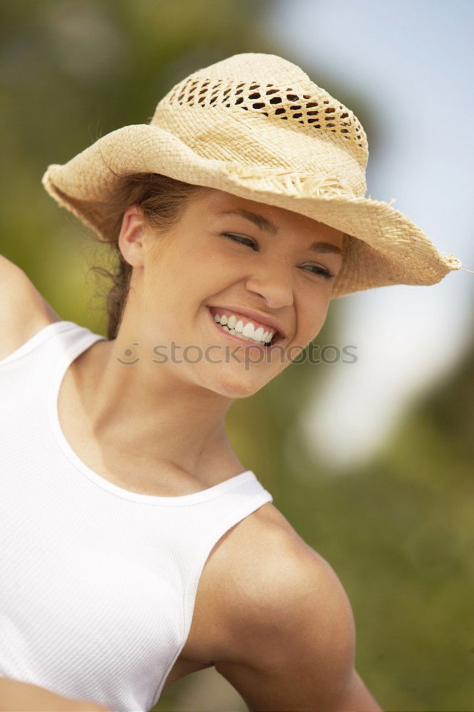 Similar – Image, Stock Photo Sensual young woman in hat