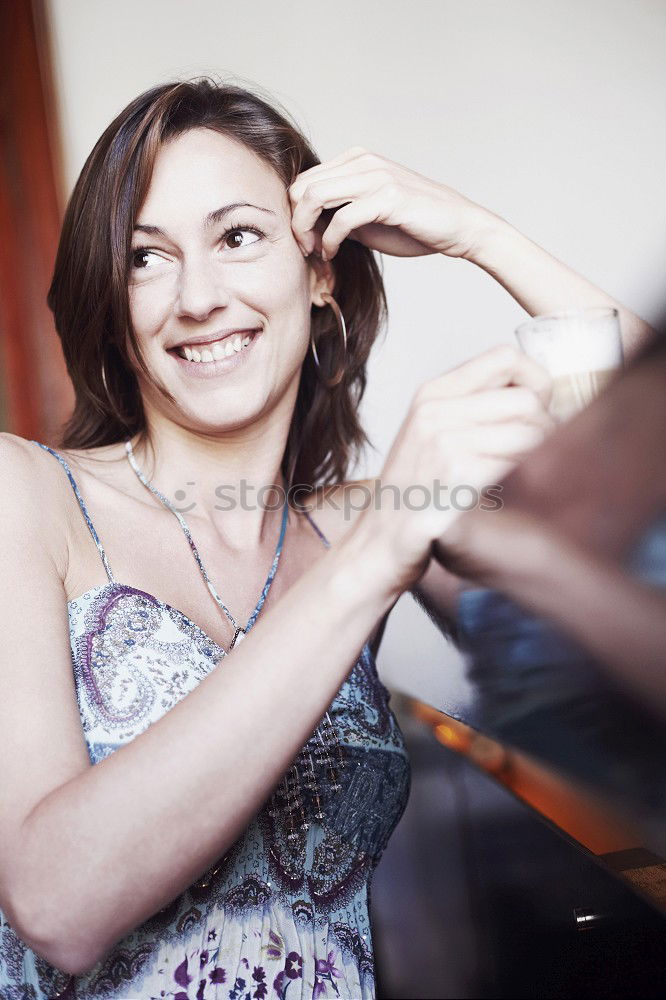 Similar – Image, Stock Photo Young woman standing in front of graffiti