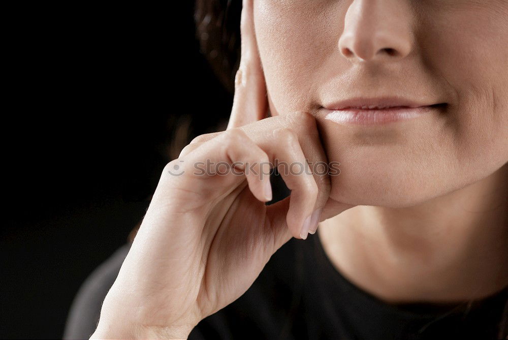 Similar – Image, Stock Photo Close-up of a woman’s face