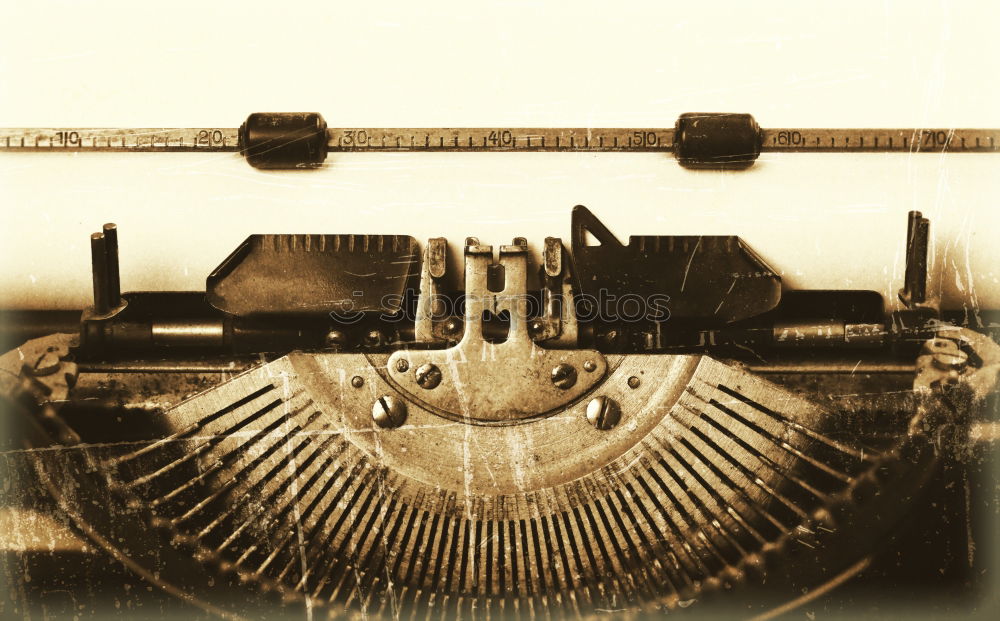 Similar – Keyboard of vintage typewriter