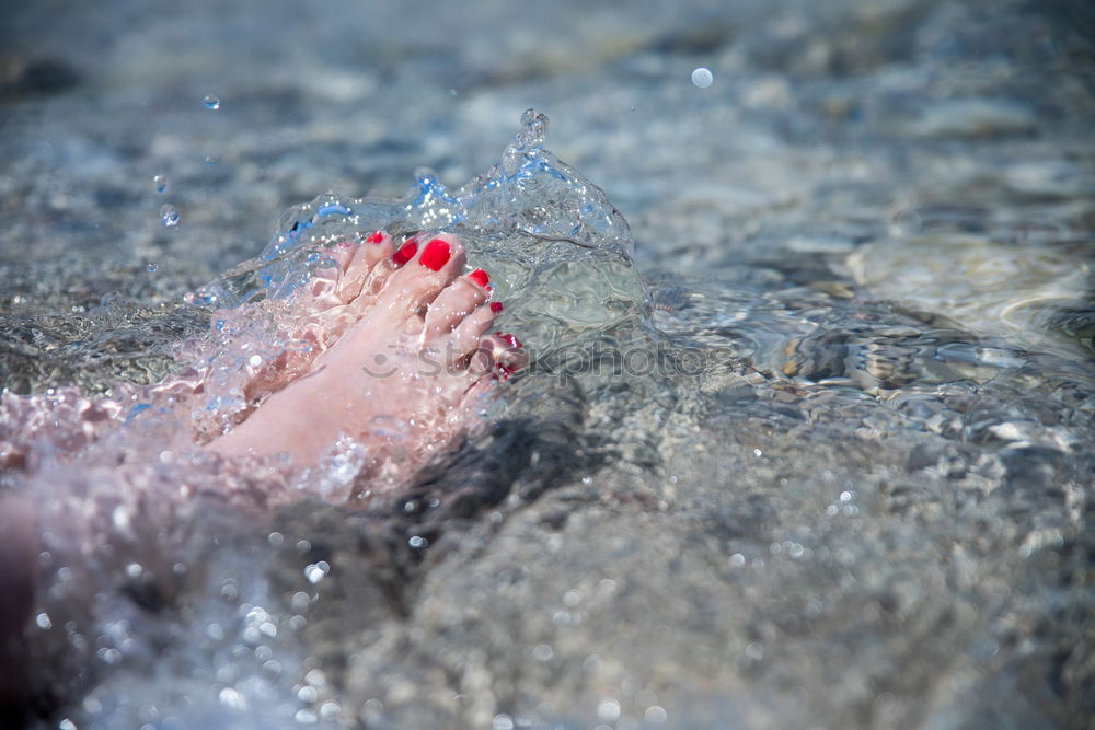 Similar – Barefoot on stones