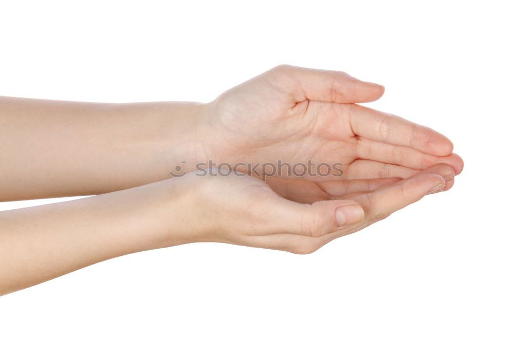 Similar – Image, Stock Photo men’s health: back massage for diseases