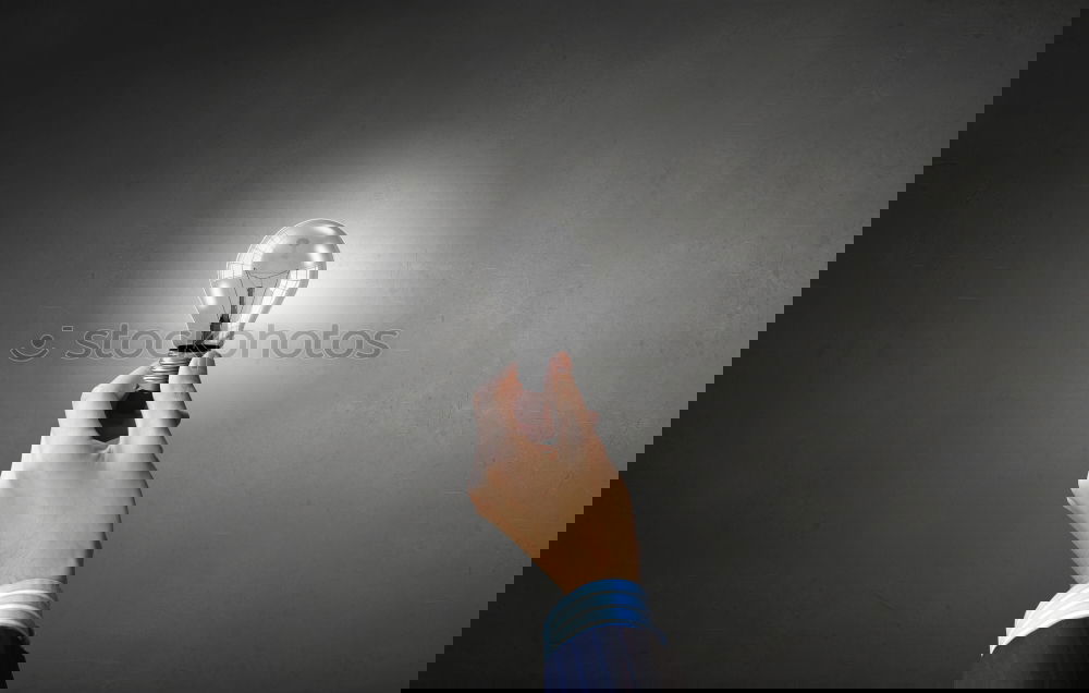 Similar – Image, Stock Photo A businessman pricks a balloon with a needle