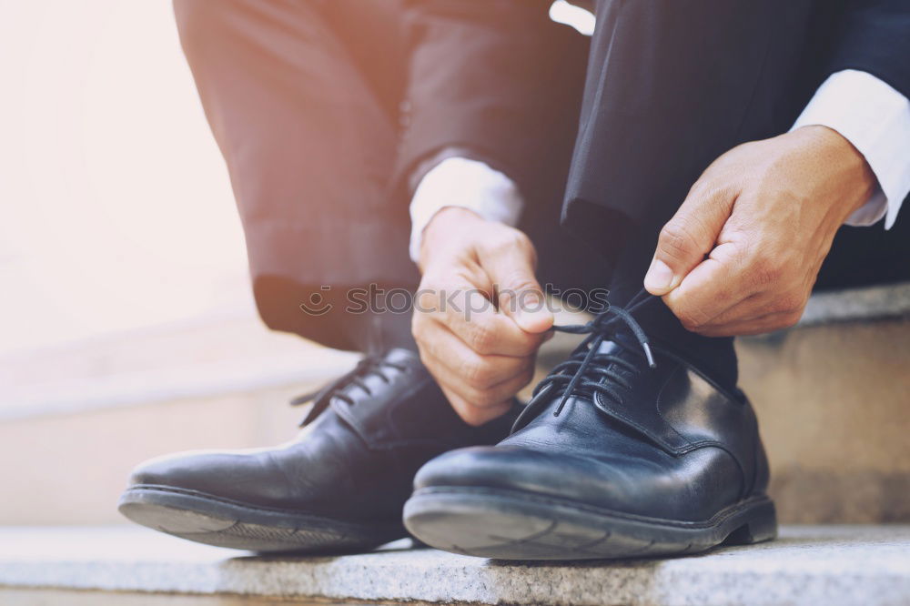 Similar – Image, Stock Photo Man wearing elegant boots