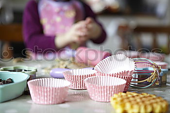 Similar – Image, Stock Photo Making cupcake for christmas time