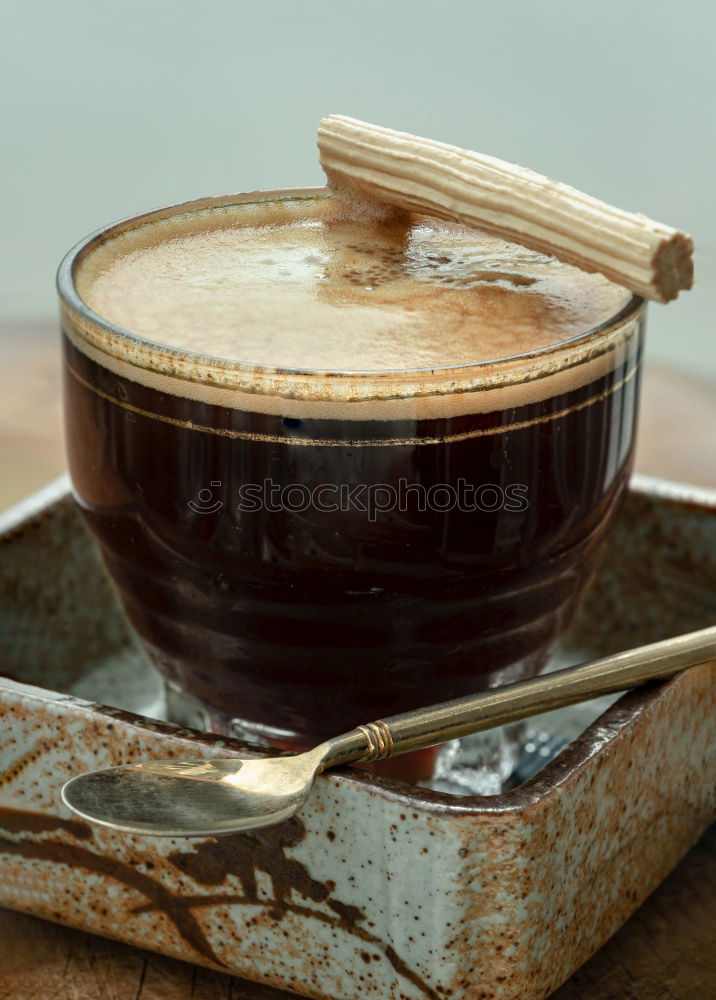 Similar – Image, Stock Photo Cold espresso coffee glass