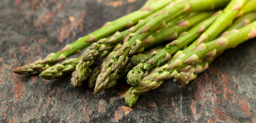 Similar – Image, Stock Photo Green asparagus Food