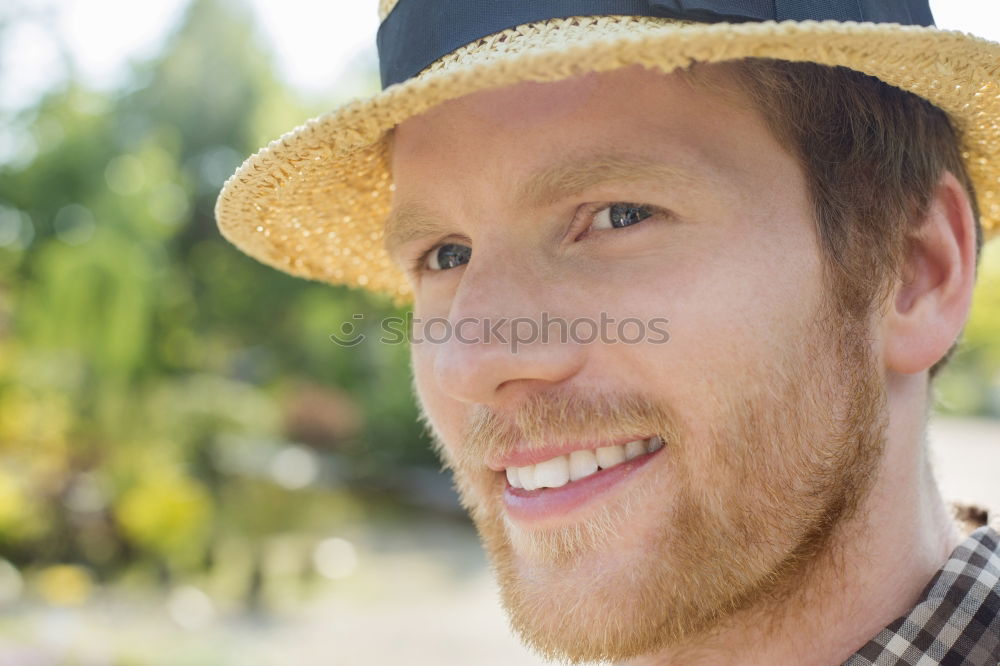 Similar – Image, Stock Photo Red haired man Style