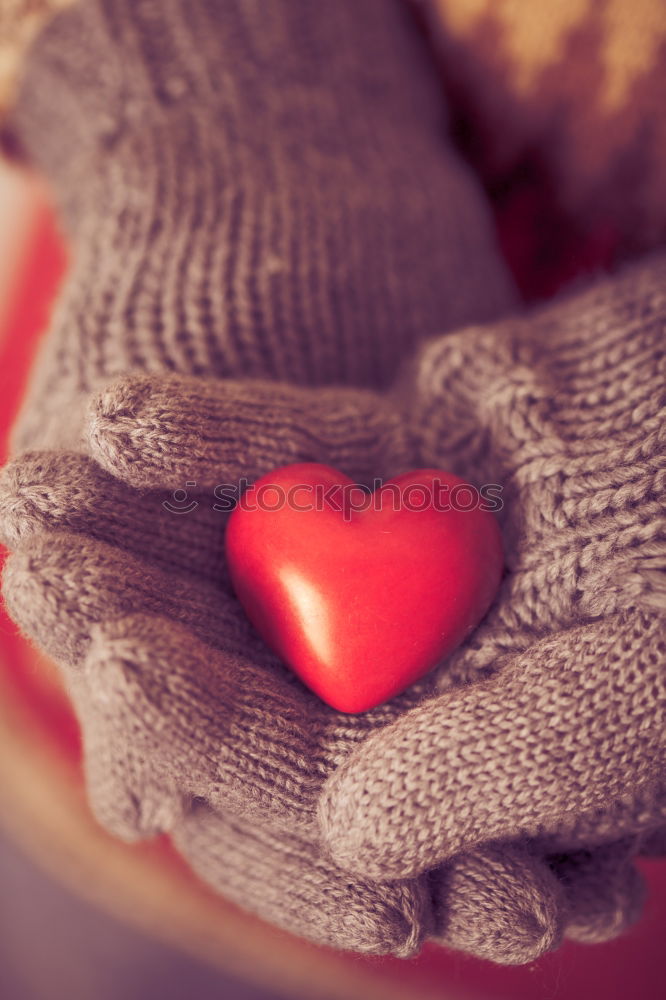 Similar – Image, Stock Photo Hands in gloves and white heart