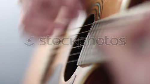 Similar – Image, Stock Photo Guitar Playing #1