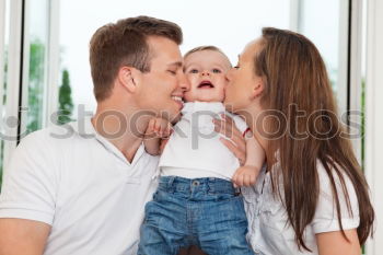 Similar – Image, Stock Photo Happy Family, Mother, Father And Baby.